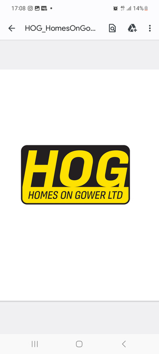 logo for homes on gower ltd. H.O.G