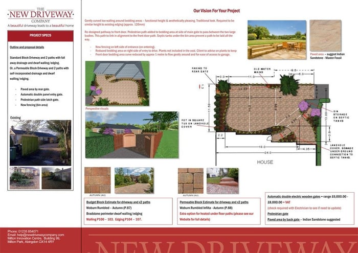 driveway design plan