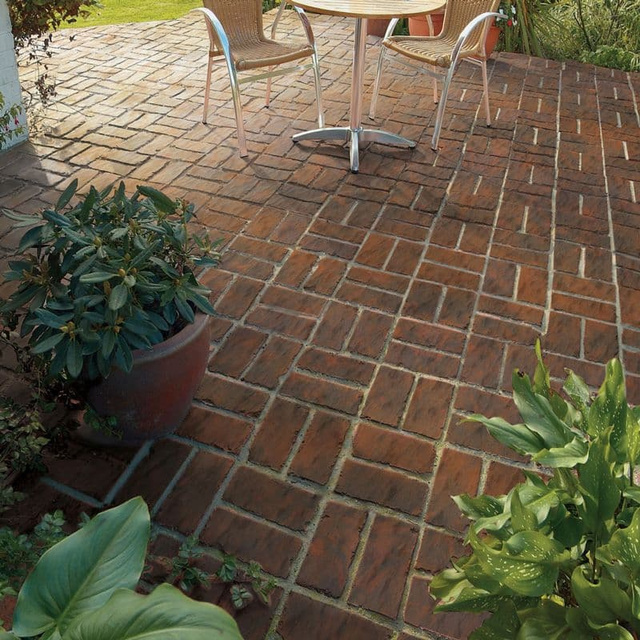 basket weave block paving